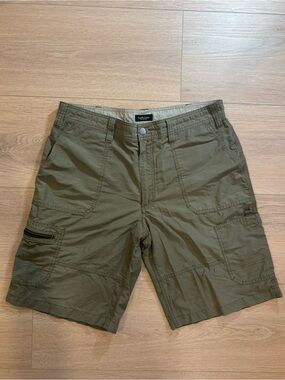 Van Heusen Olive Cargo Shorts - Men